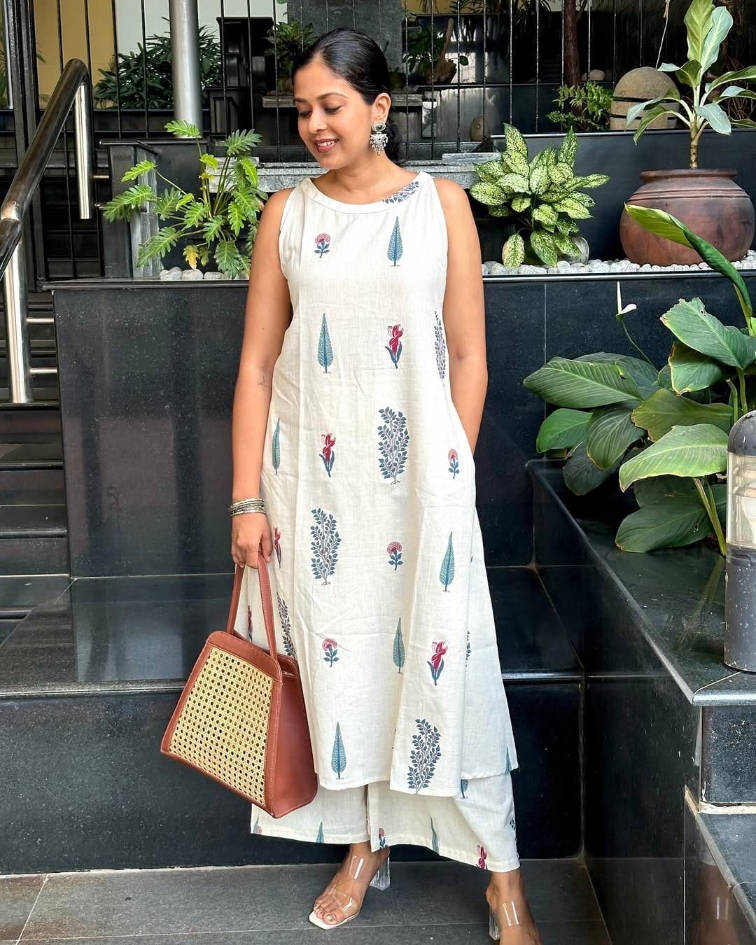 Cotton Printed Cord Set