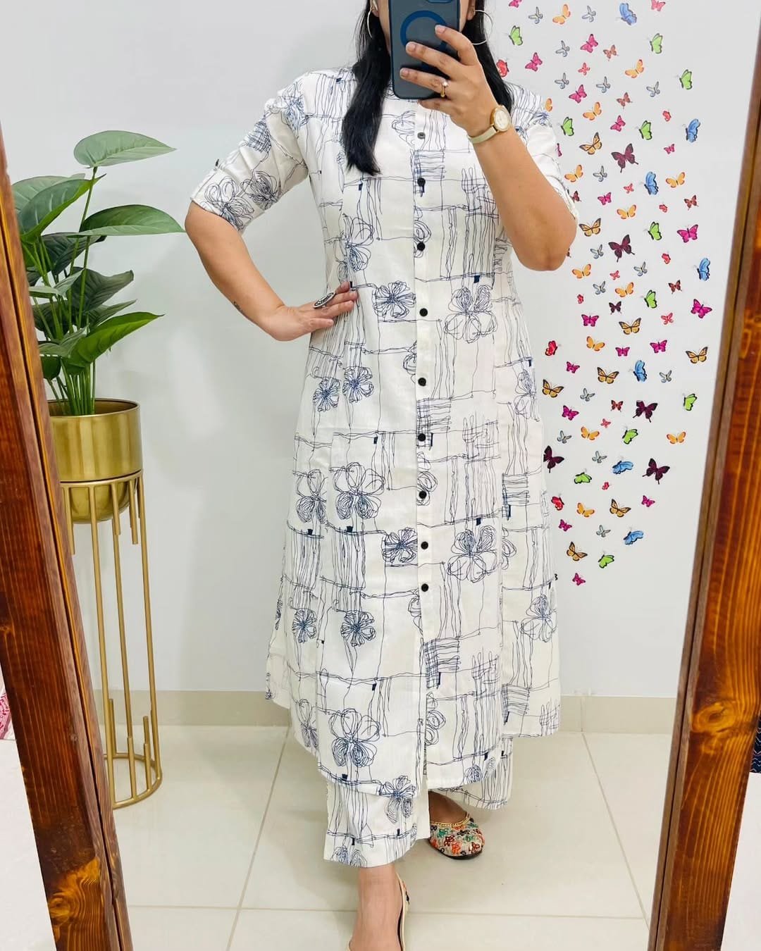 Cotton Printed Cord Set