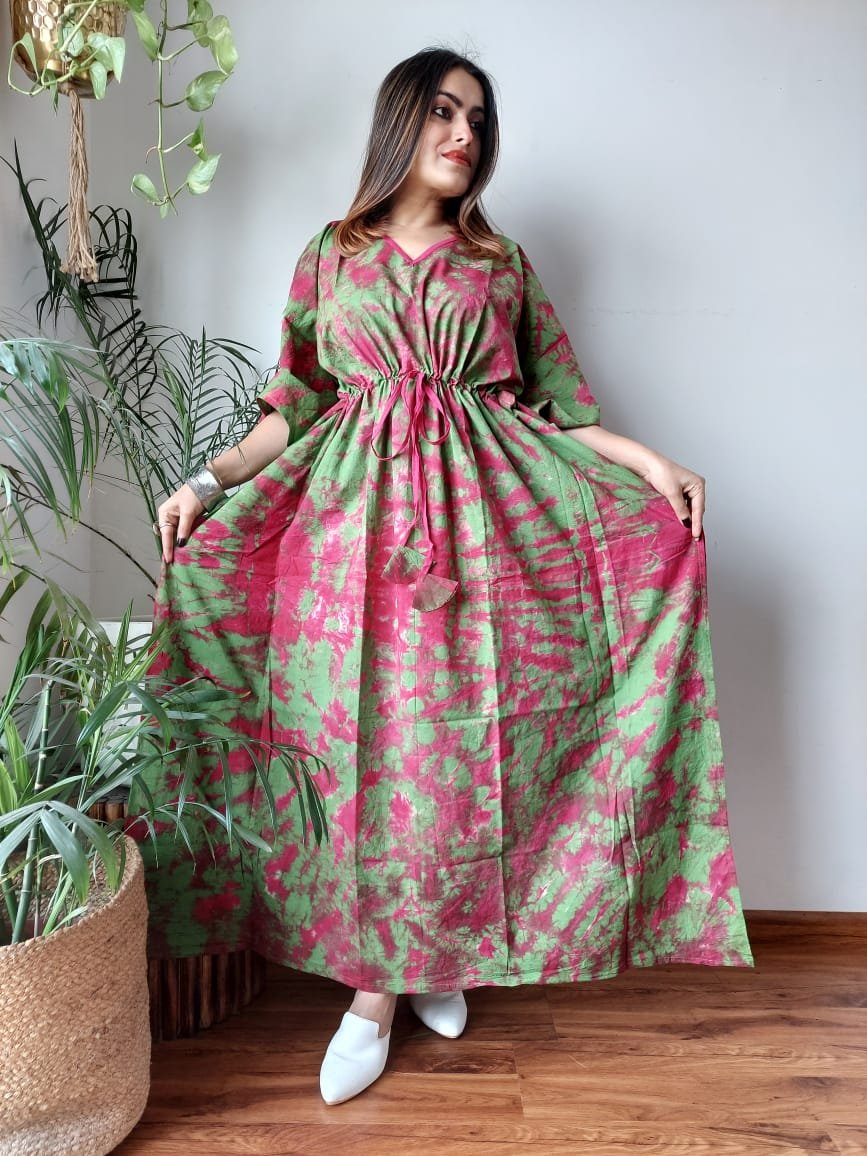 Cotton Printed Long Kaftan