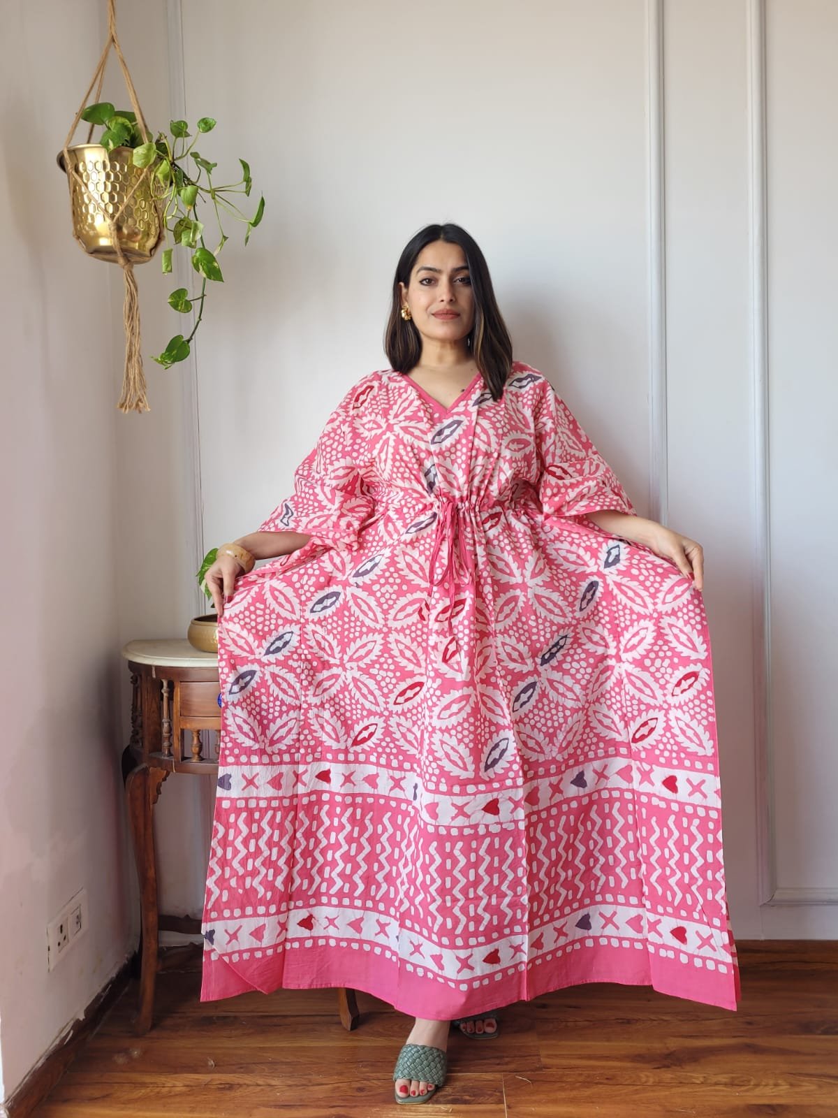 Cotton Printed Long Kaftan