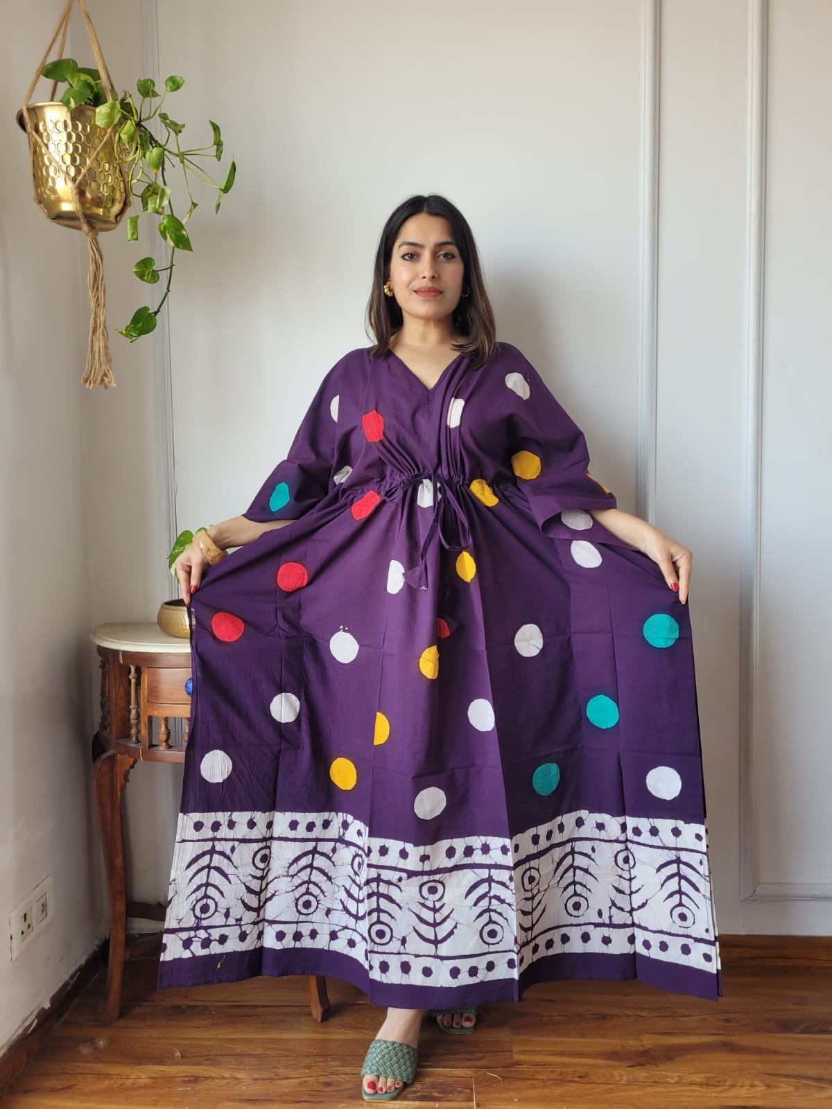 Cotton Printed Long Kaftan