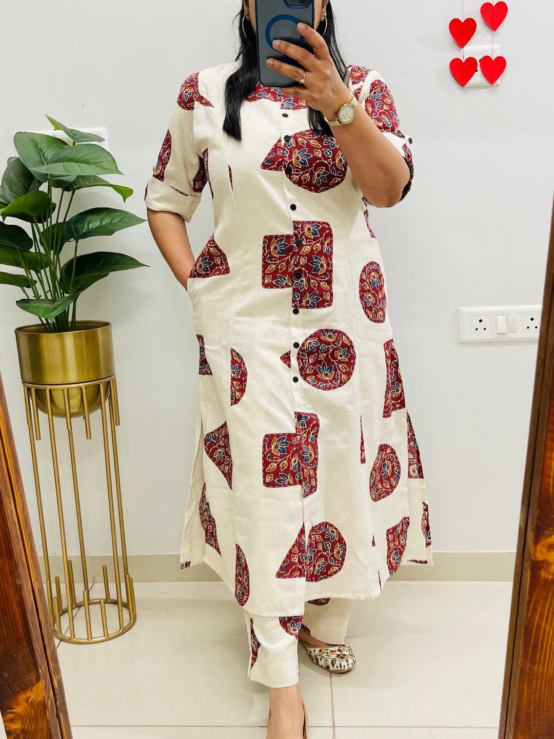 Cotton Printed Cord Set