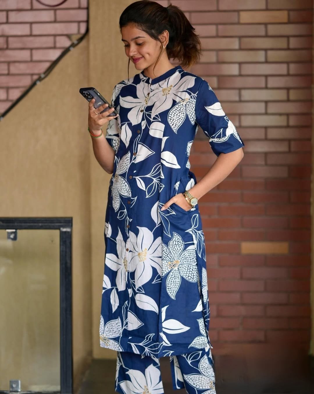 Cotton Printed Cord Set