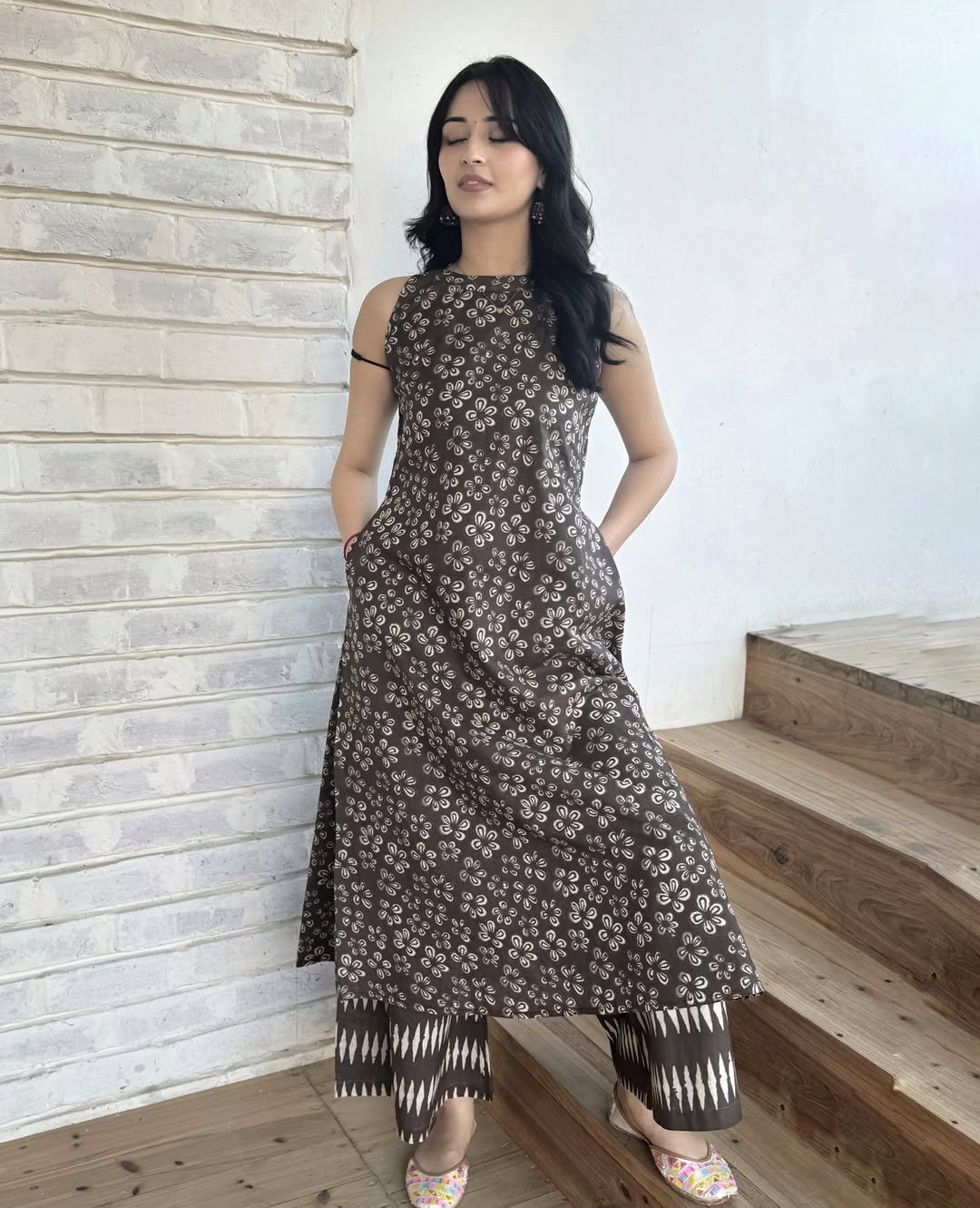 Cotton Printed Cord Set