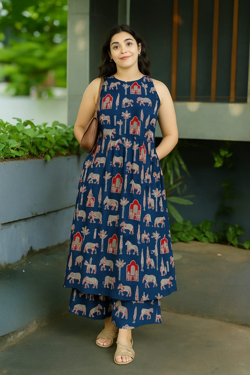 Cotton Printed Cord Set
