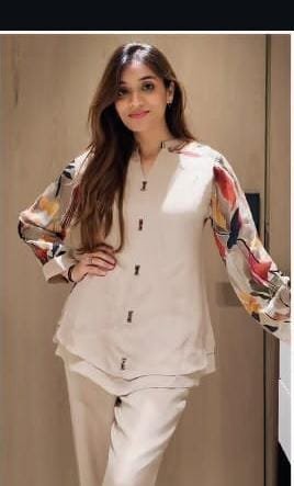 Georgette Printed Cord Set