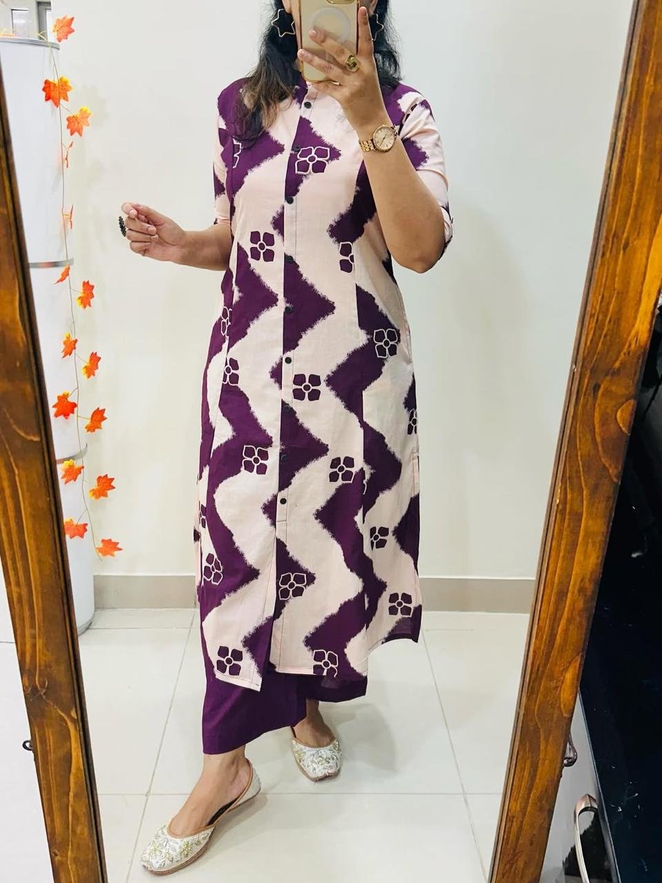Cotton Printed Cord Set