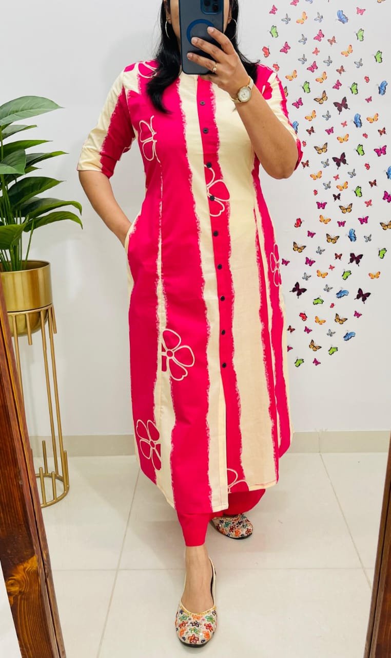 Cotton Printed Cord Set