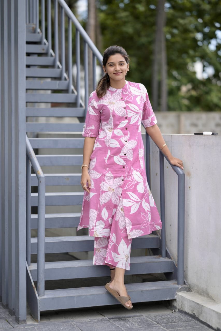 Cotton Printed Cord Set