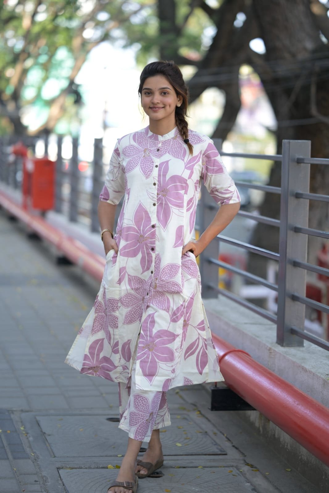 Cotton Printed Cord Set