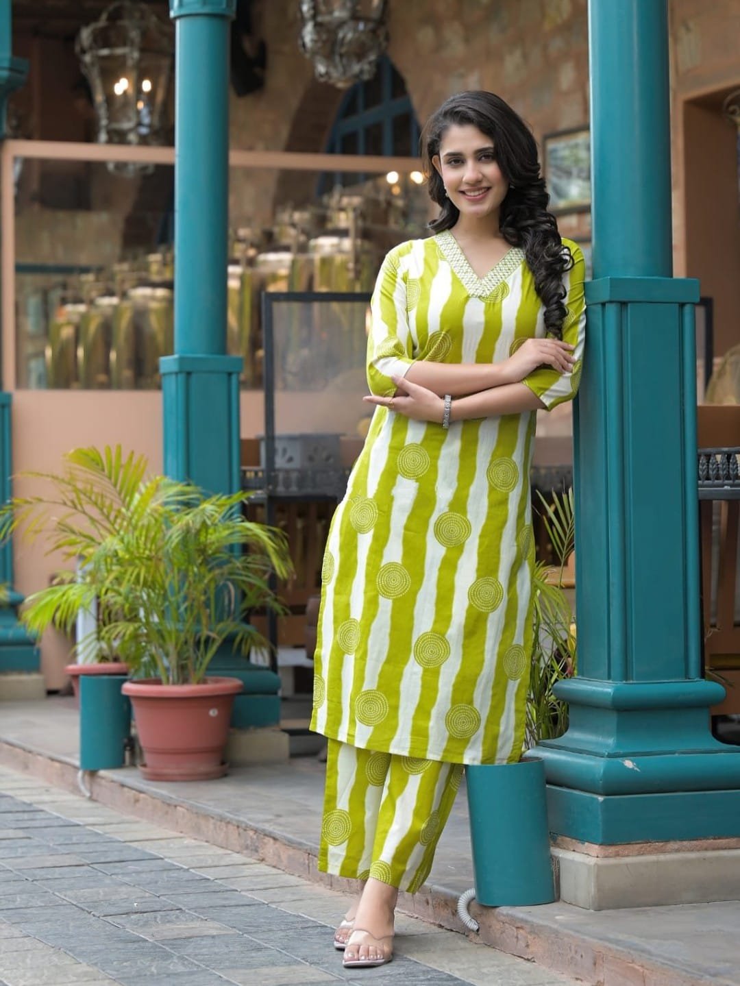 Cotton Printed Cord Set
