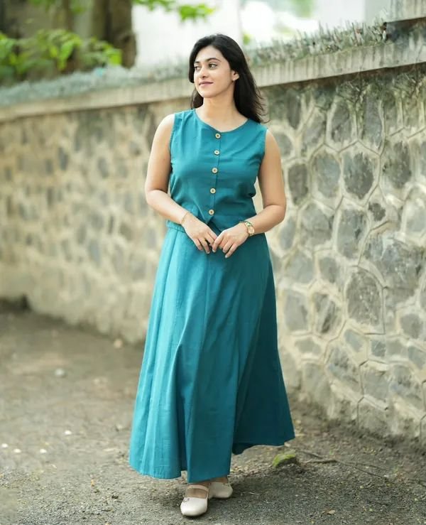 Cotton Top Skirt Set