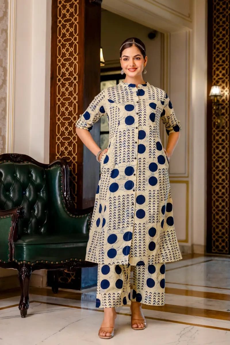 Cotton Printed Cord Set