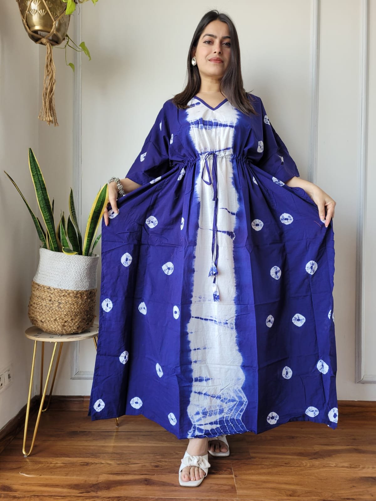 Cotton Printed Long Kaftan