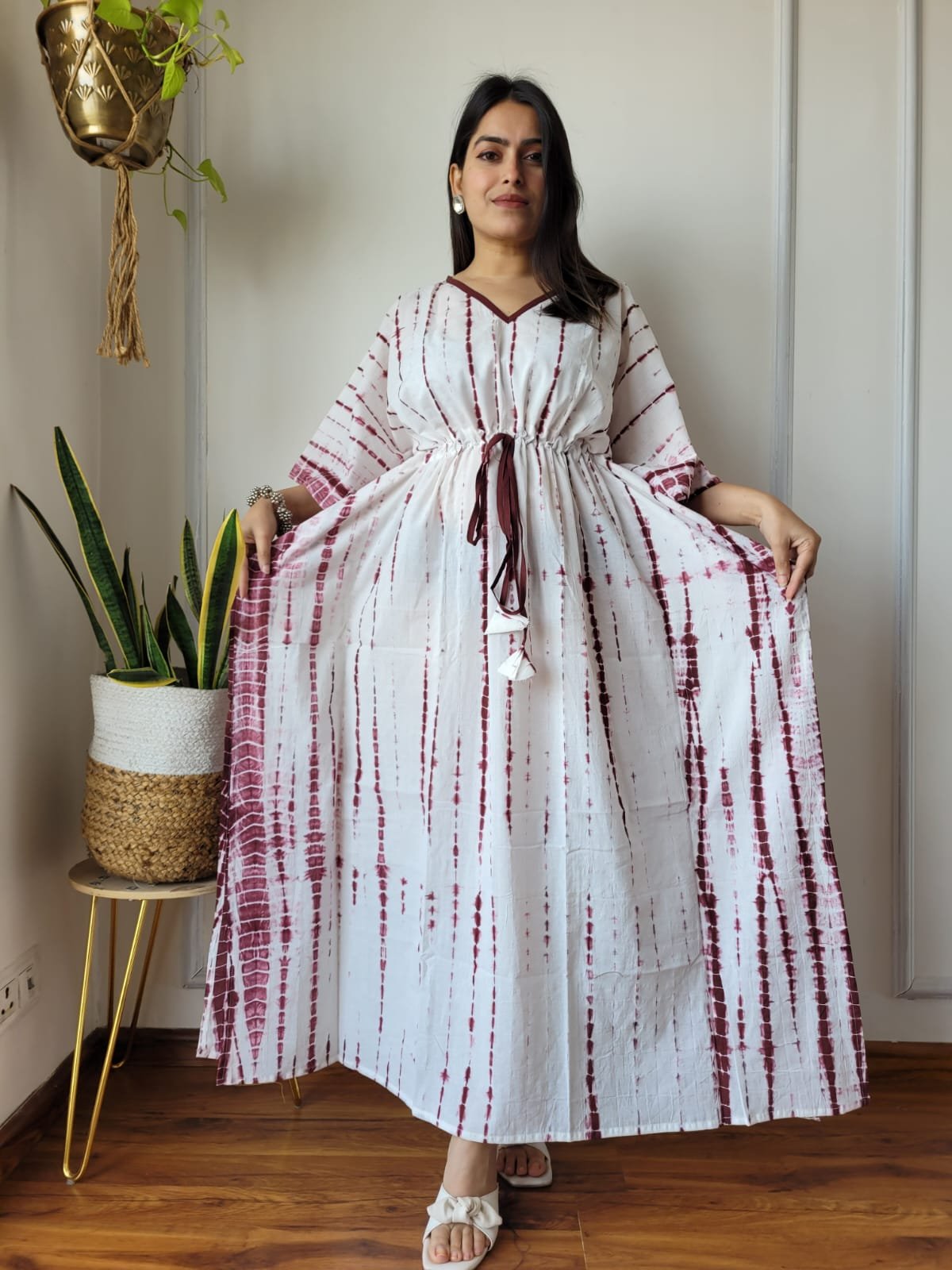 Cotton Printed Long Kaftan