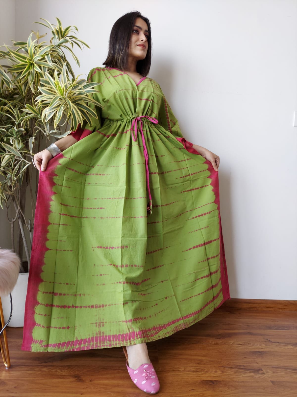 Cotton Printed Long Kaftan