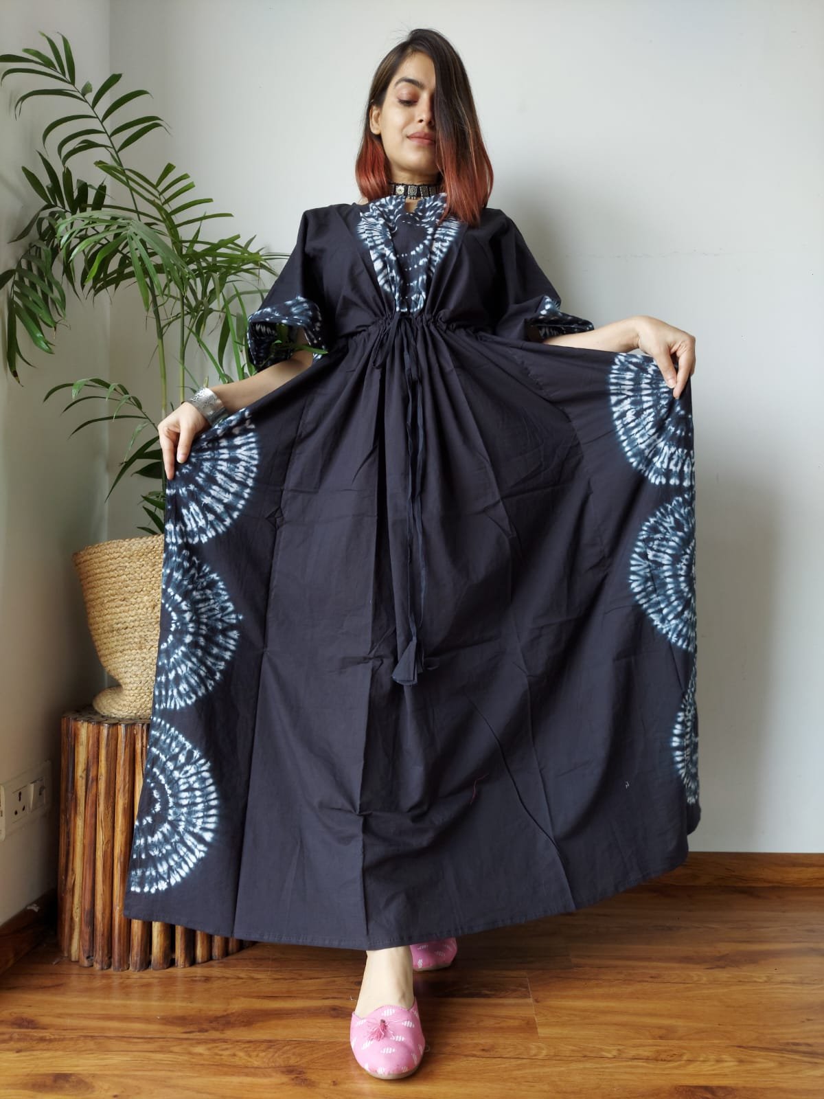 Cotton Printed Long Kaftan