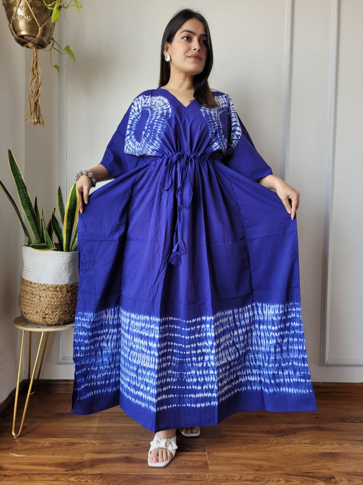 Cotton Printed Long Kaftan