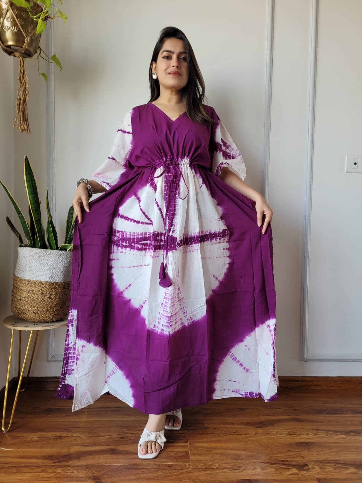 Cotton Printed Long Kaftan