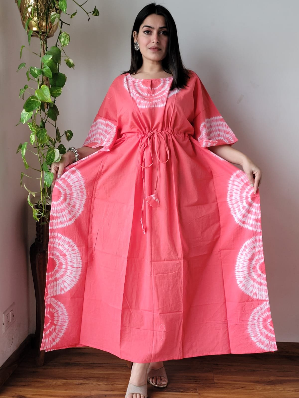 Cotton Printed Long Kaftan