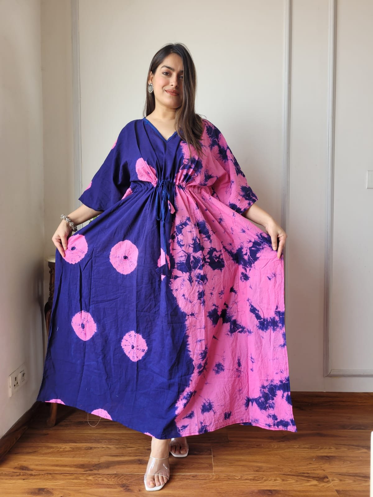 Cotton Printed Long Kaftan