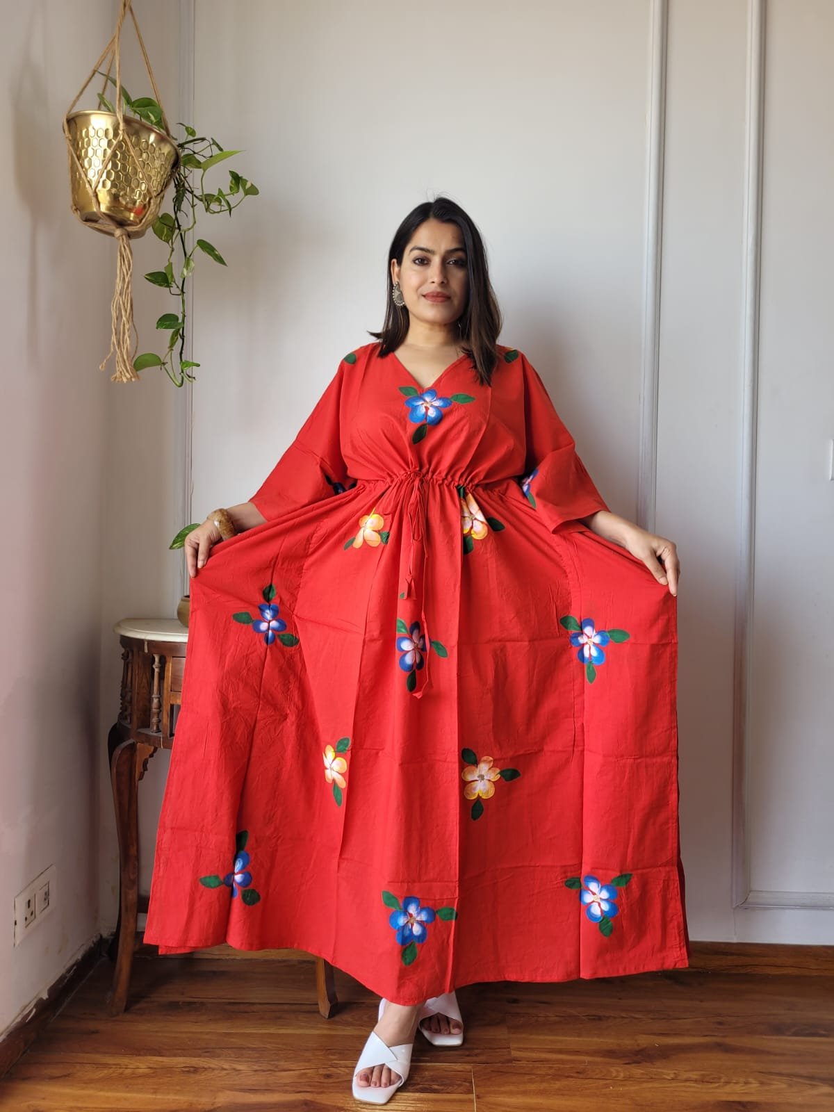 Cotton Printed Long Kaftan