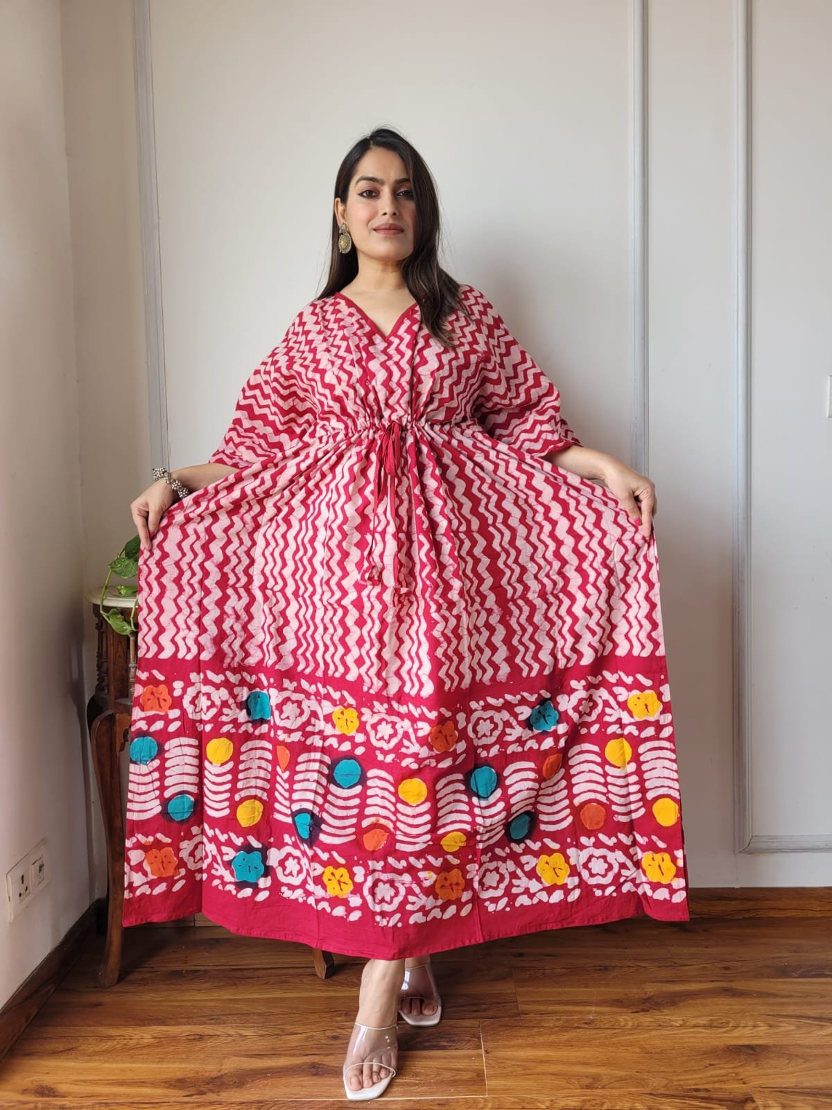 Cotton Printed Long Kaftan