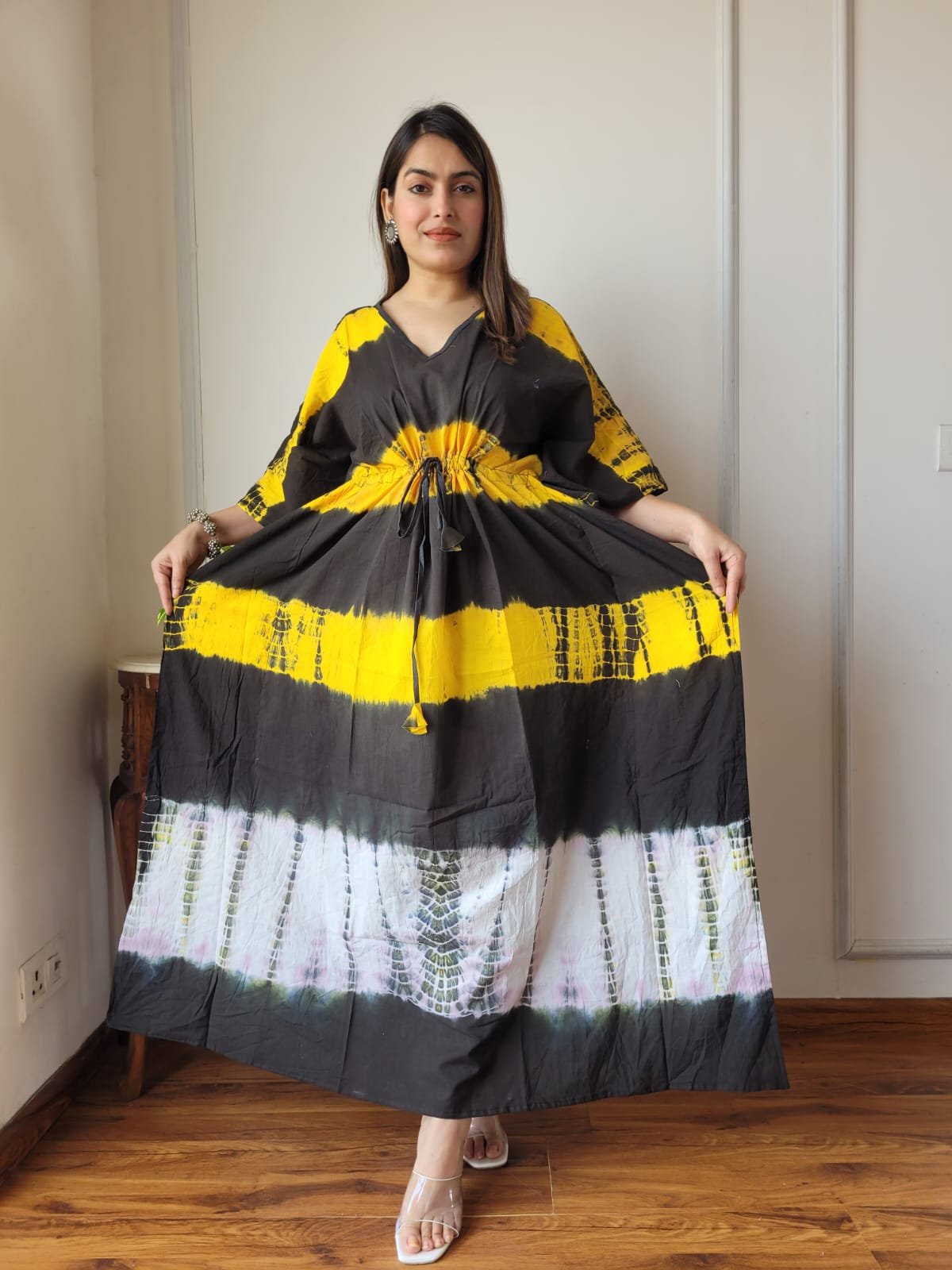 Cotton Printed Long Kaftan