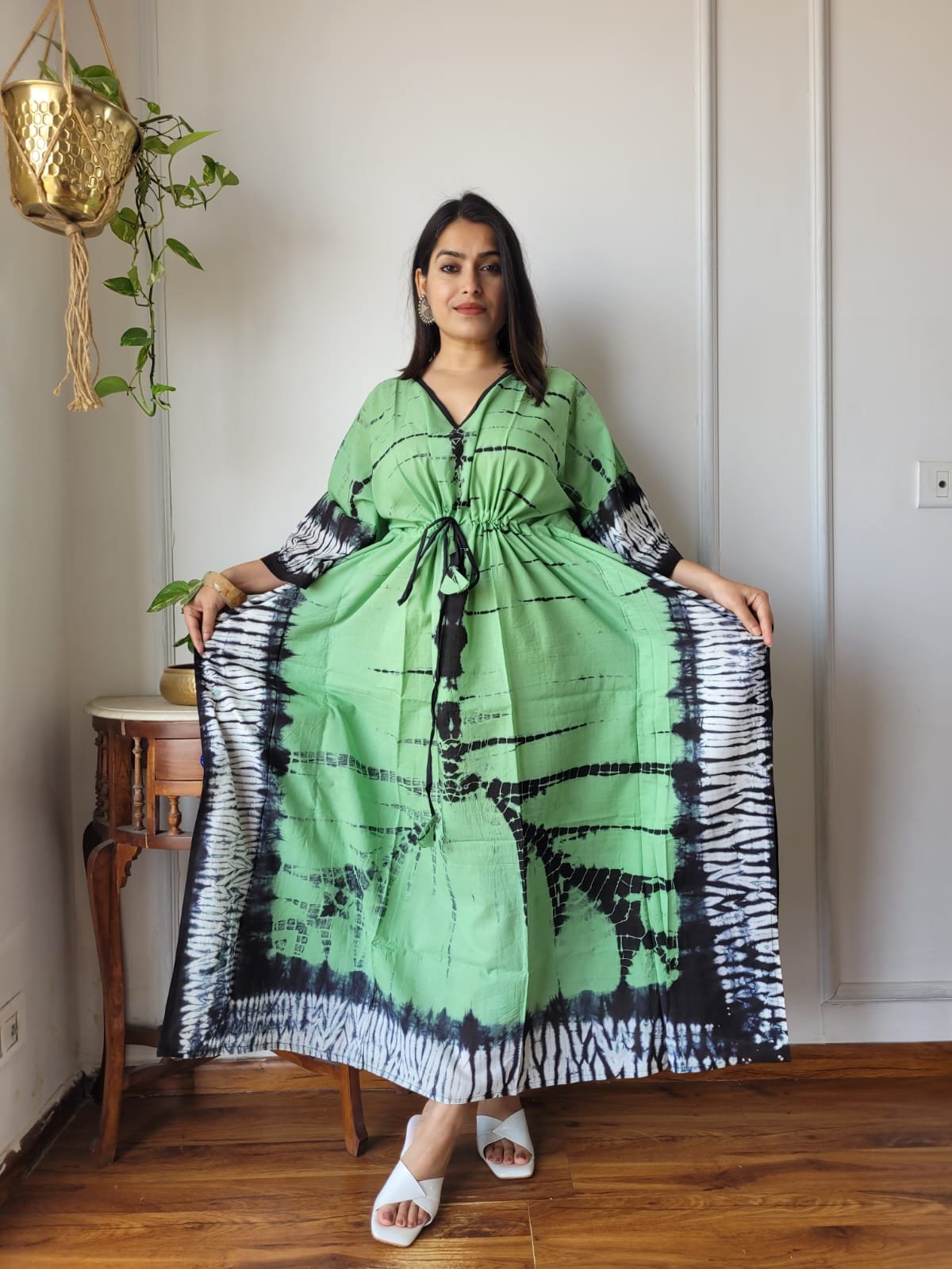 Cotton Printed Long Kaftan