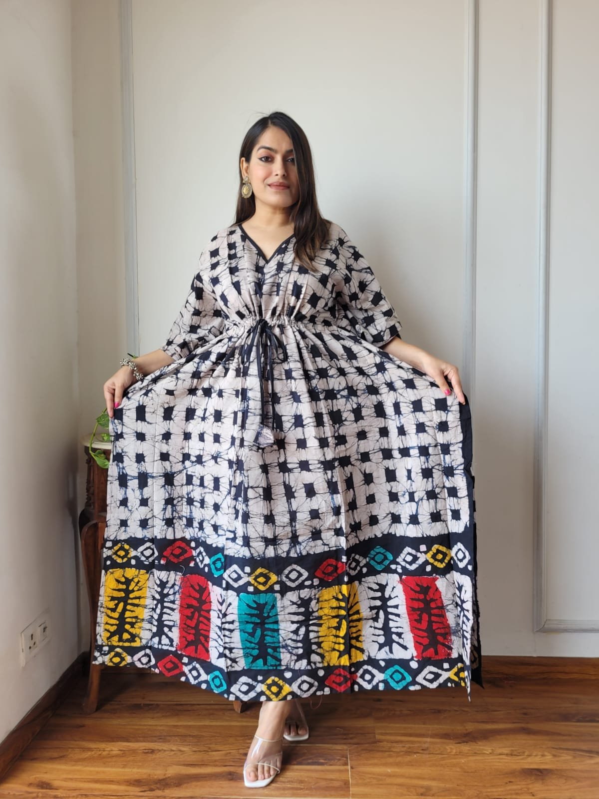 Cotton Printed Long Kaftan