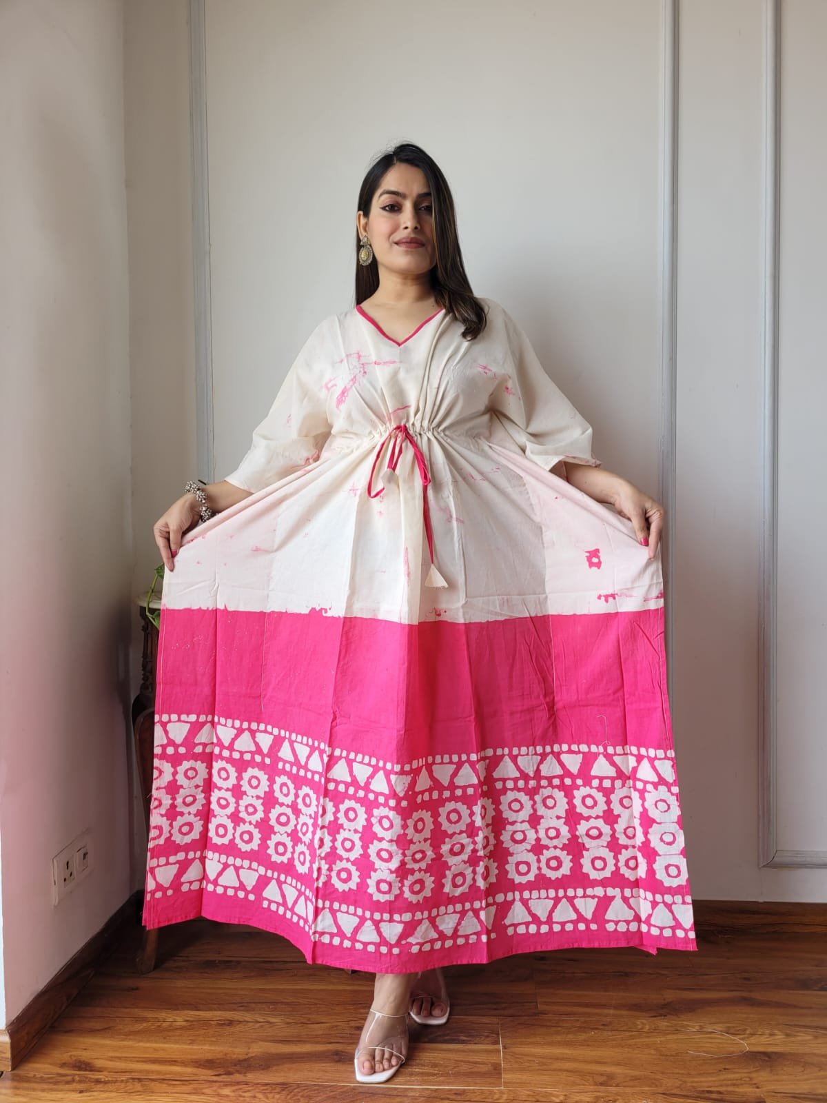 Cotton Printed Long Kaftan