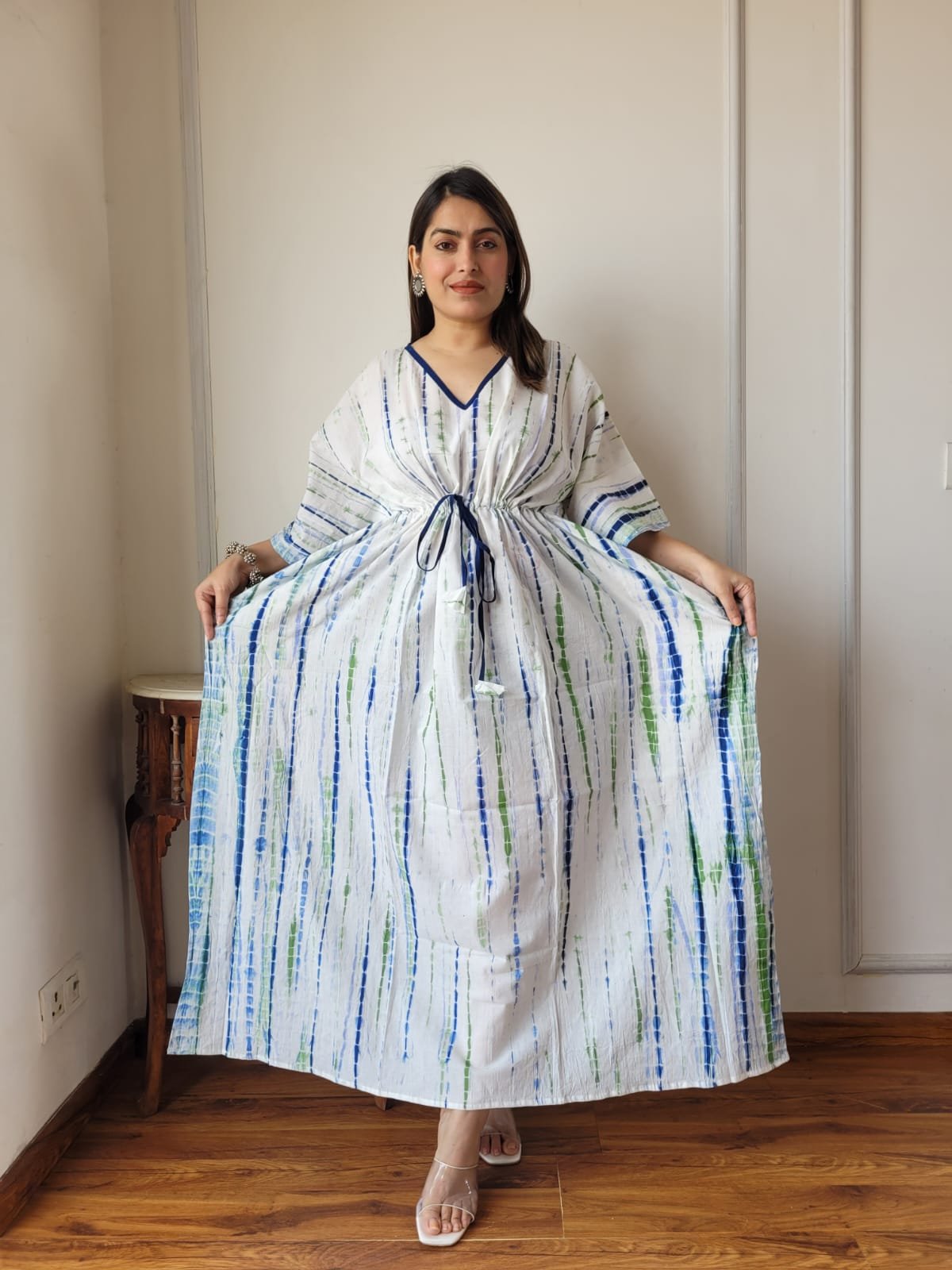 Cotton Printed Long Kaftan