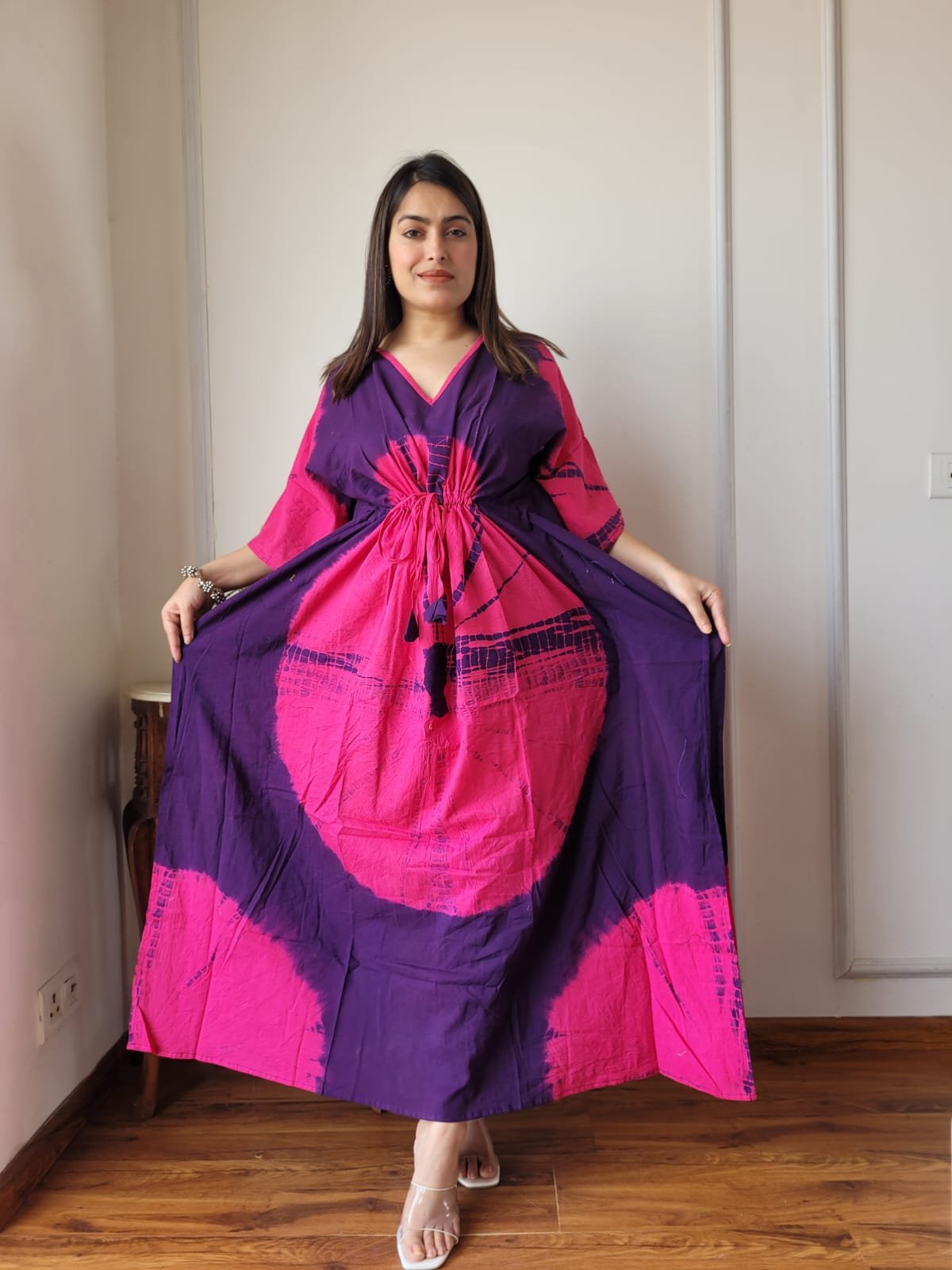 Cotton Printed Long Kaftan