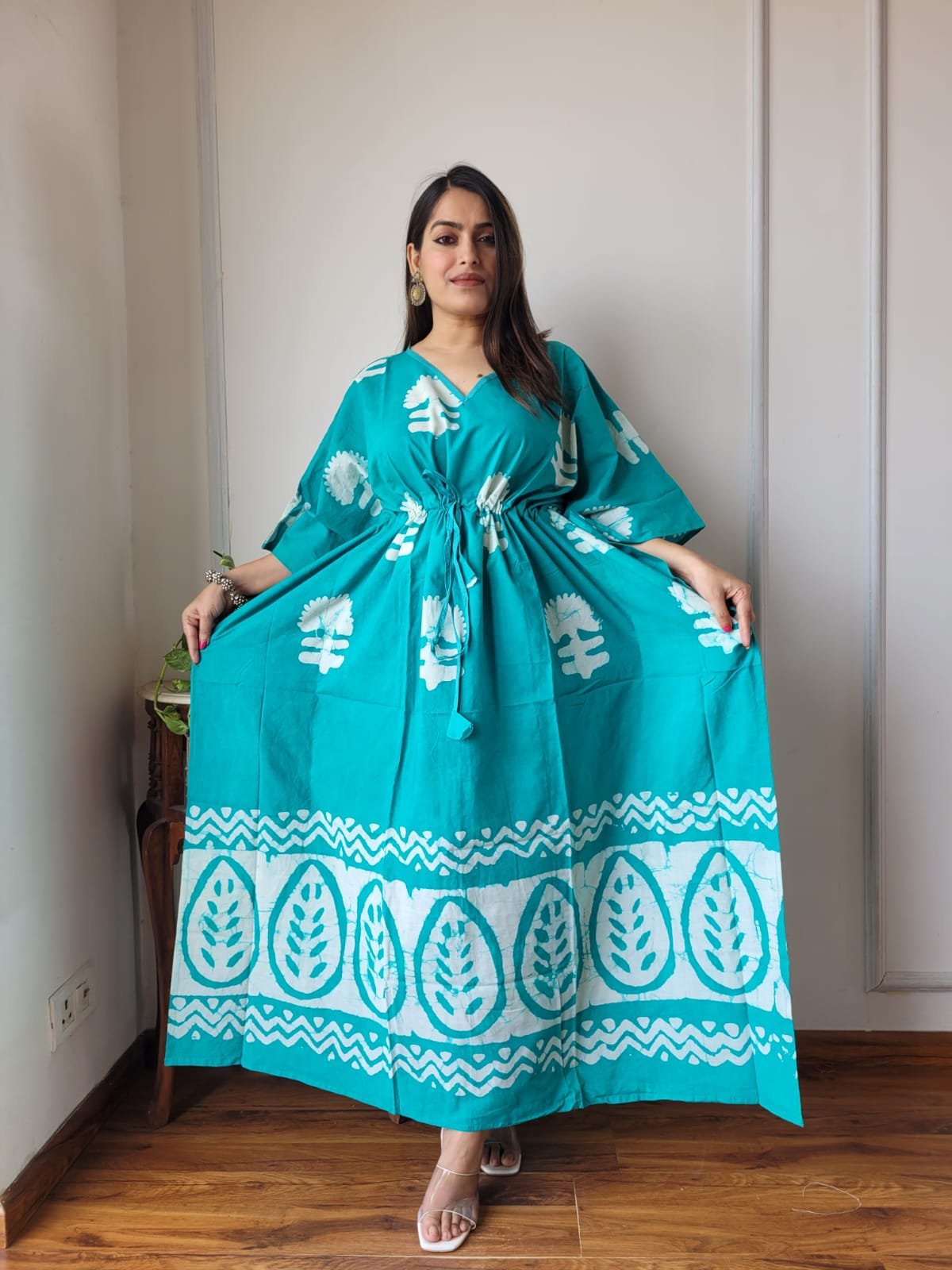 Cotton Printed Long Kaftan