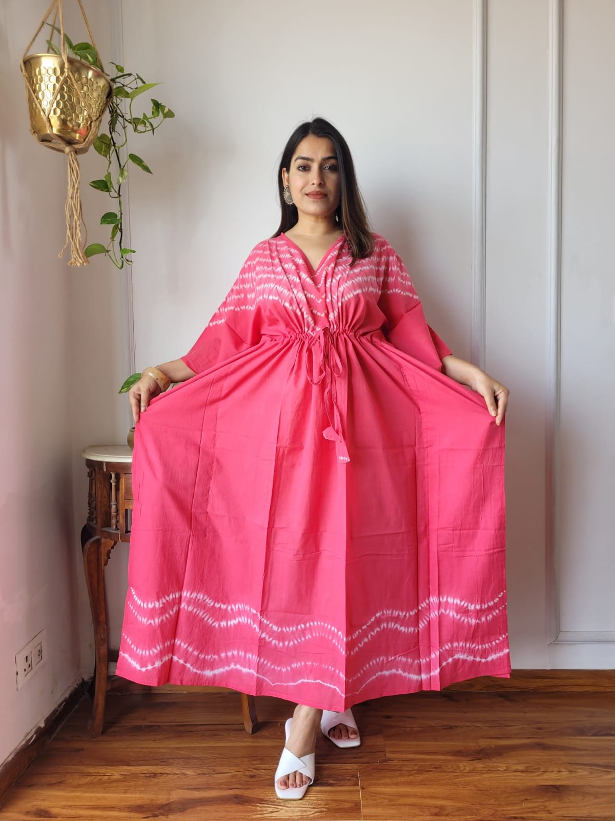 Cotton Printed Long Kaftan