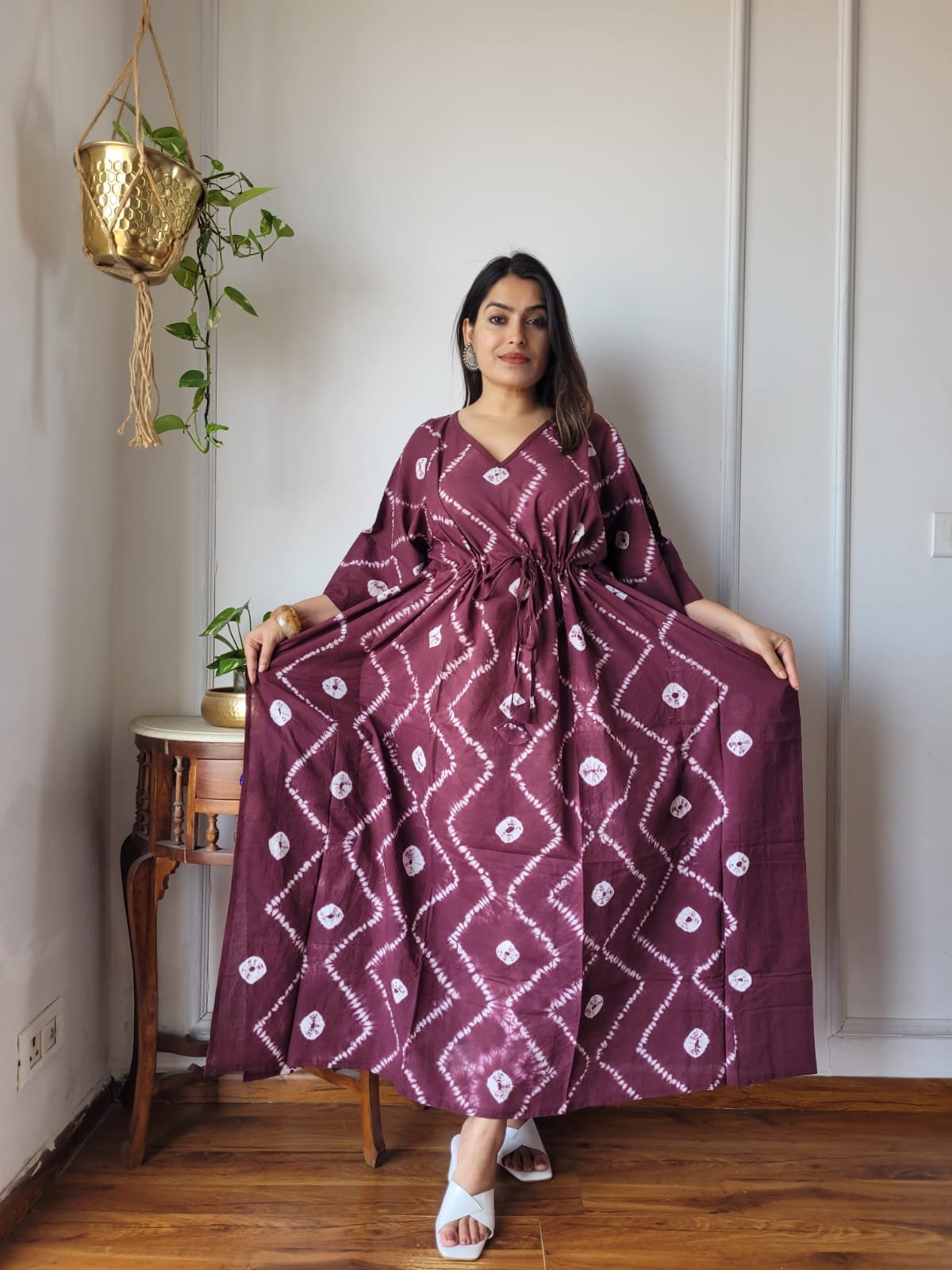 Cotton Printed Long Kaftan