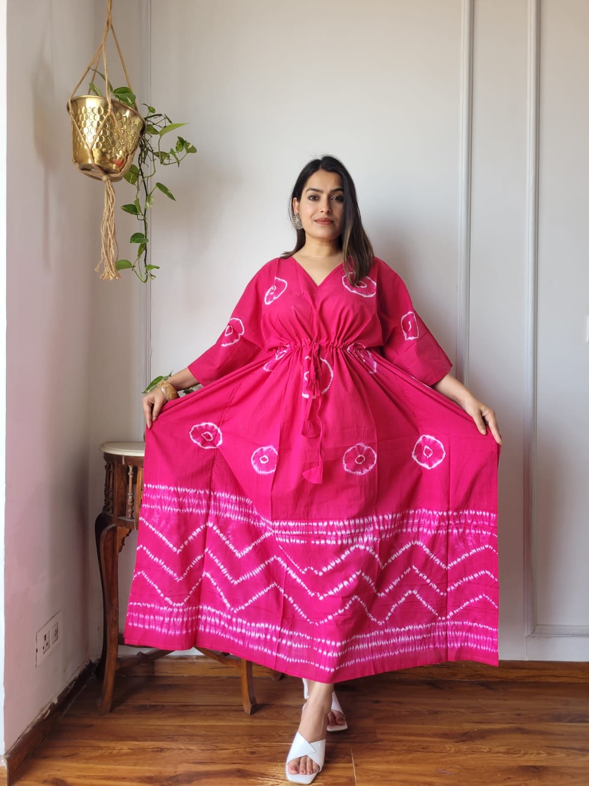 Cotton Printed Long Kaftan