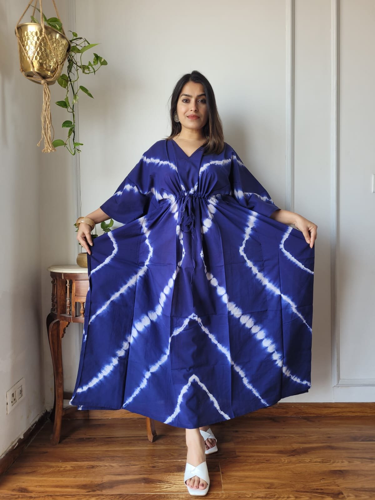 Cotton Printed Long Kaftan