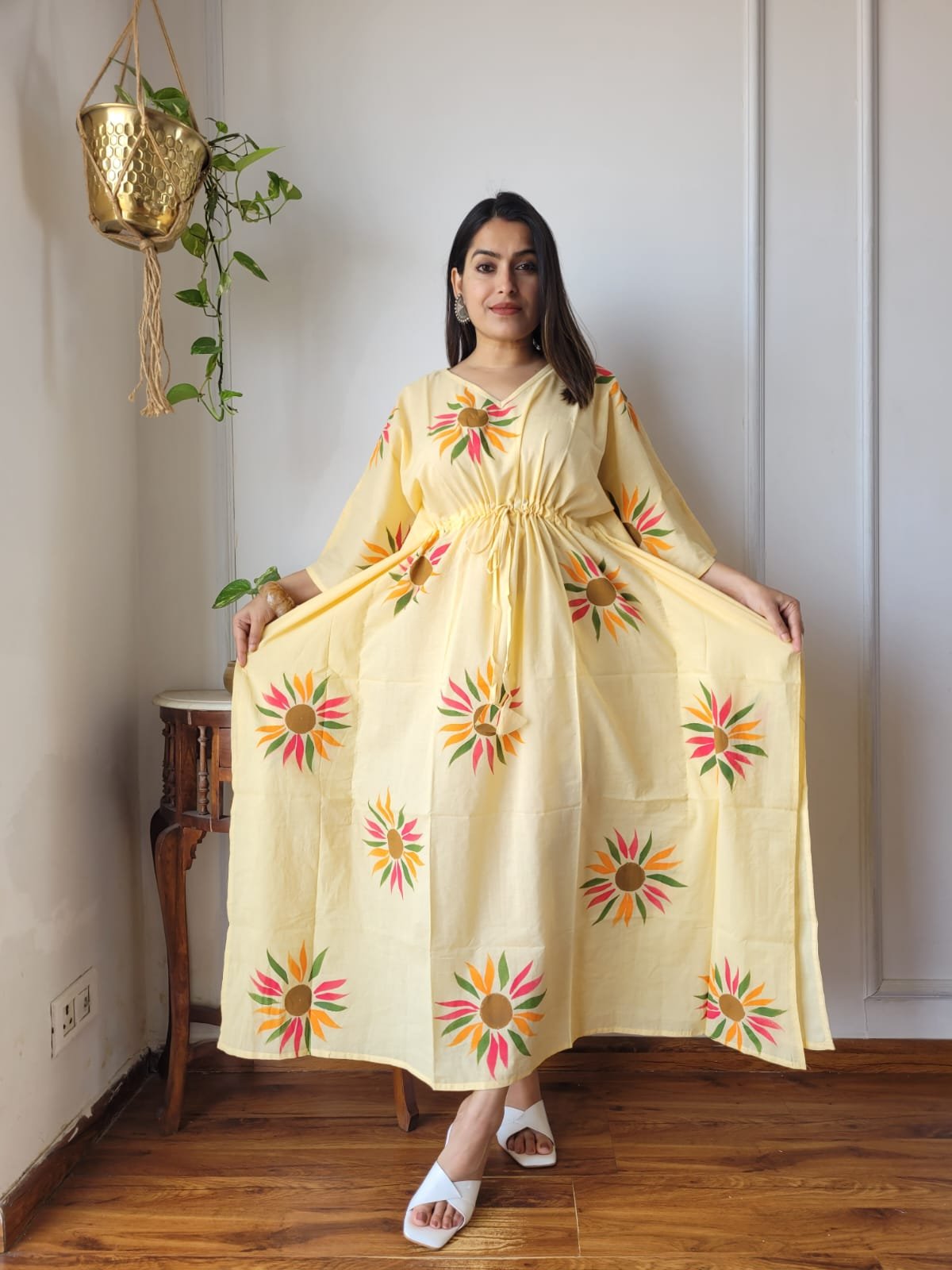 Cotton Printed Long Kaftan