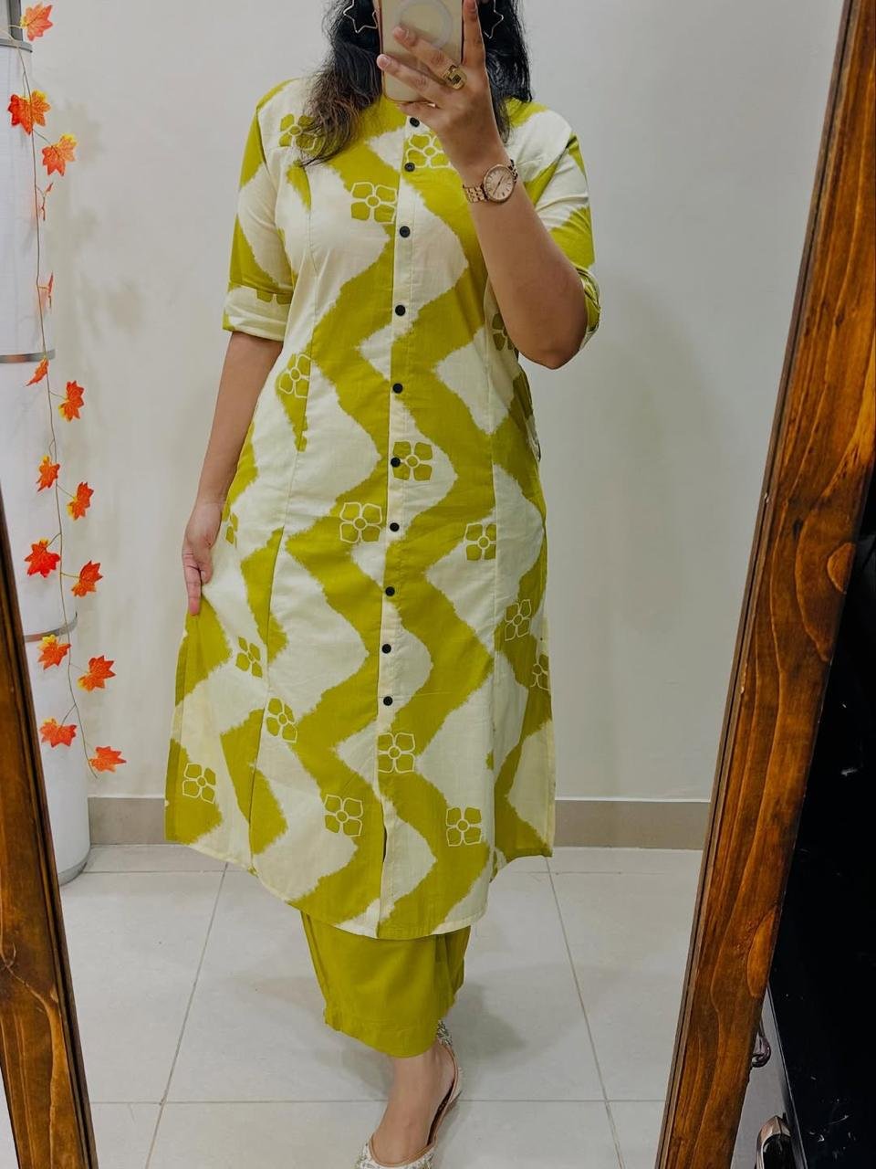 Cotton Printed Cord Set