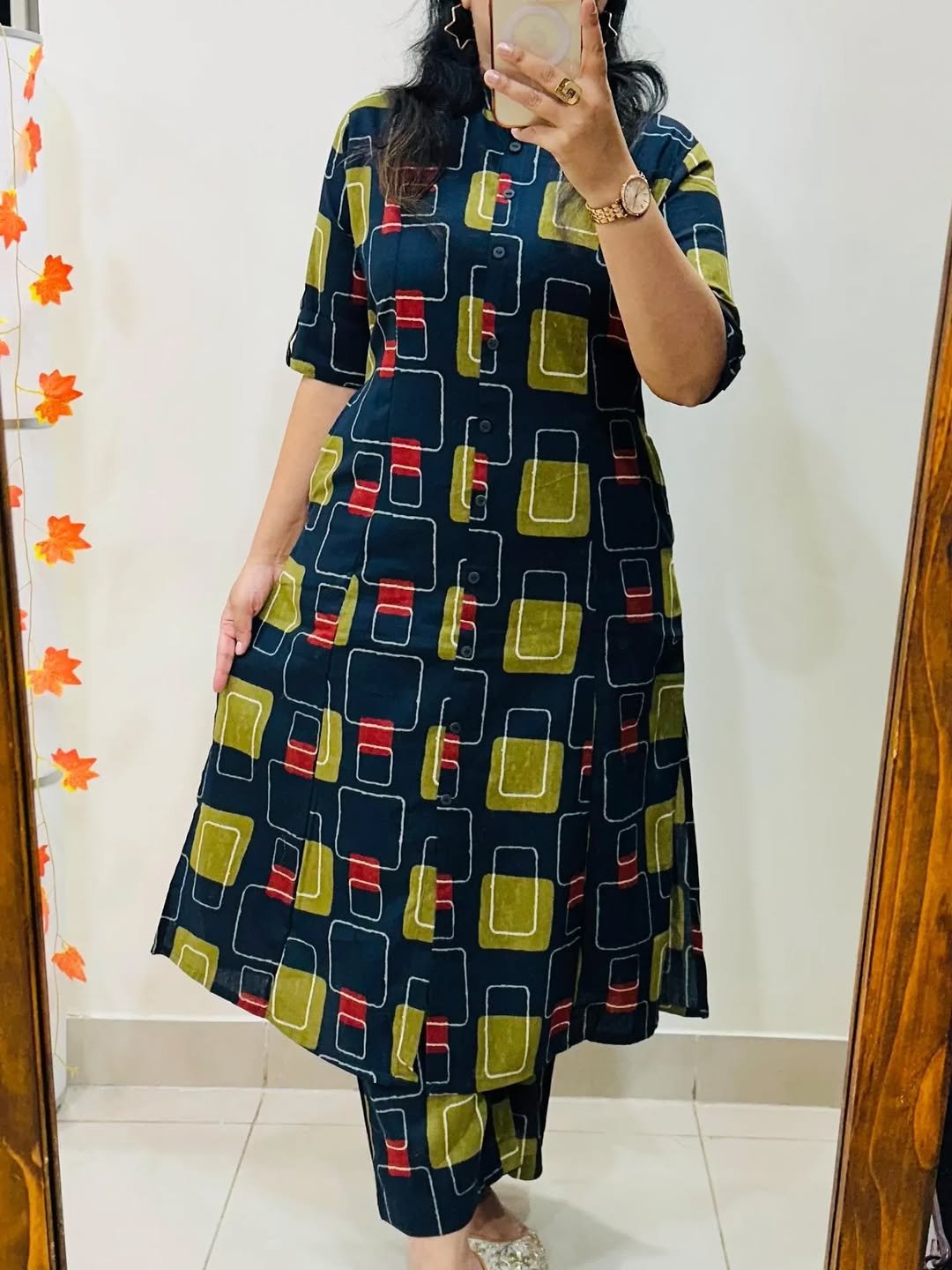 Cotton Printed Cord Set