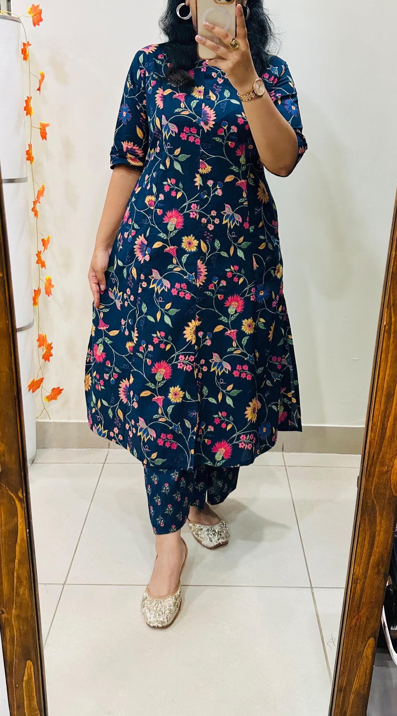 Cotton Printed Cord Set