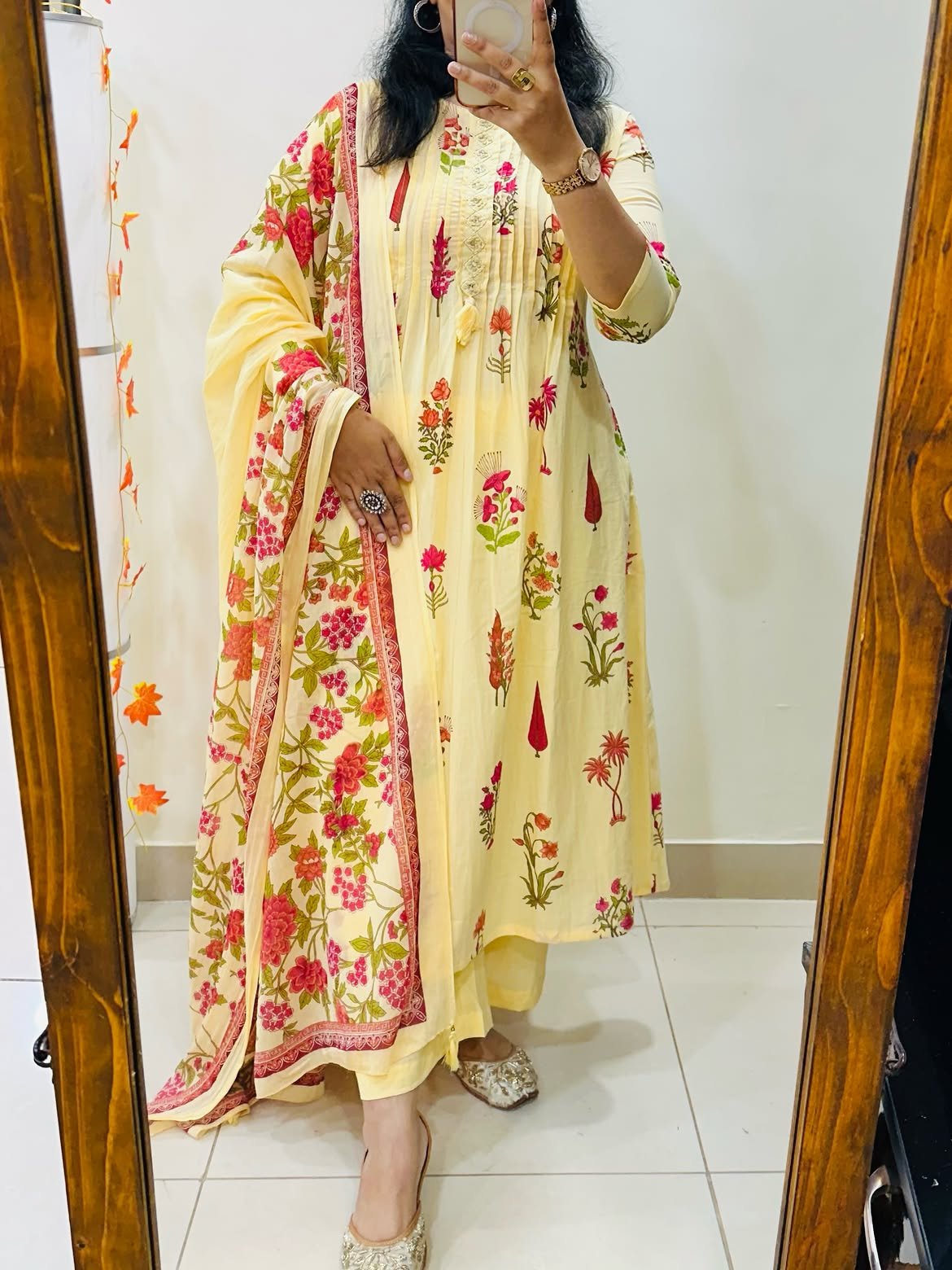 Cotton Printed Pintex Stitched Suit Set