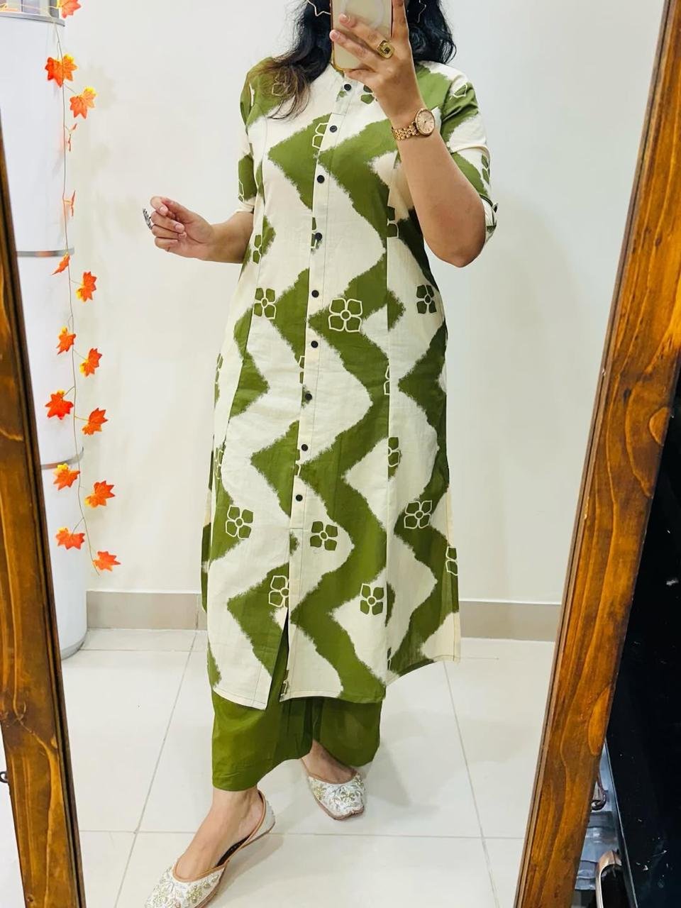 Cotton Printed Cord Set