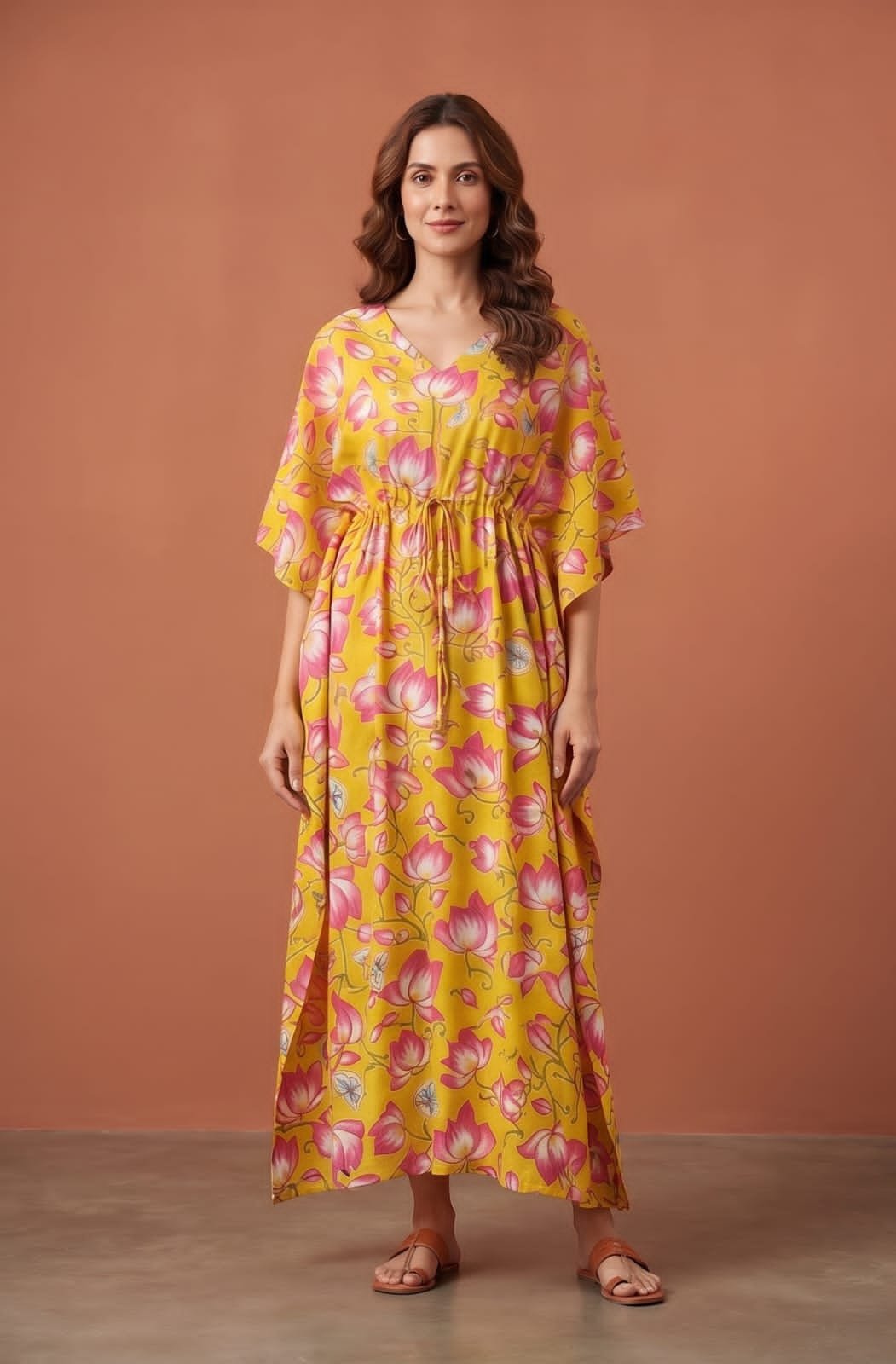Cotton Printed Long Kaftan
