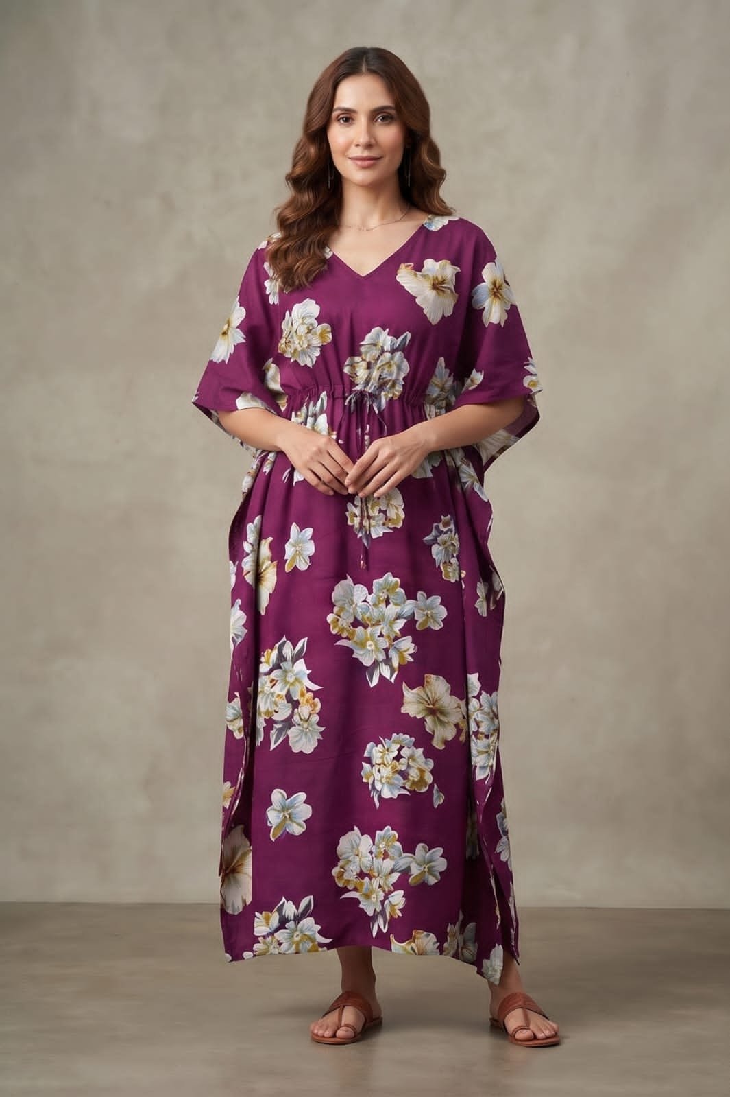 Cotton Printed Long Kaftan
