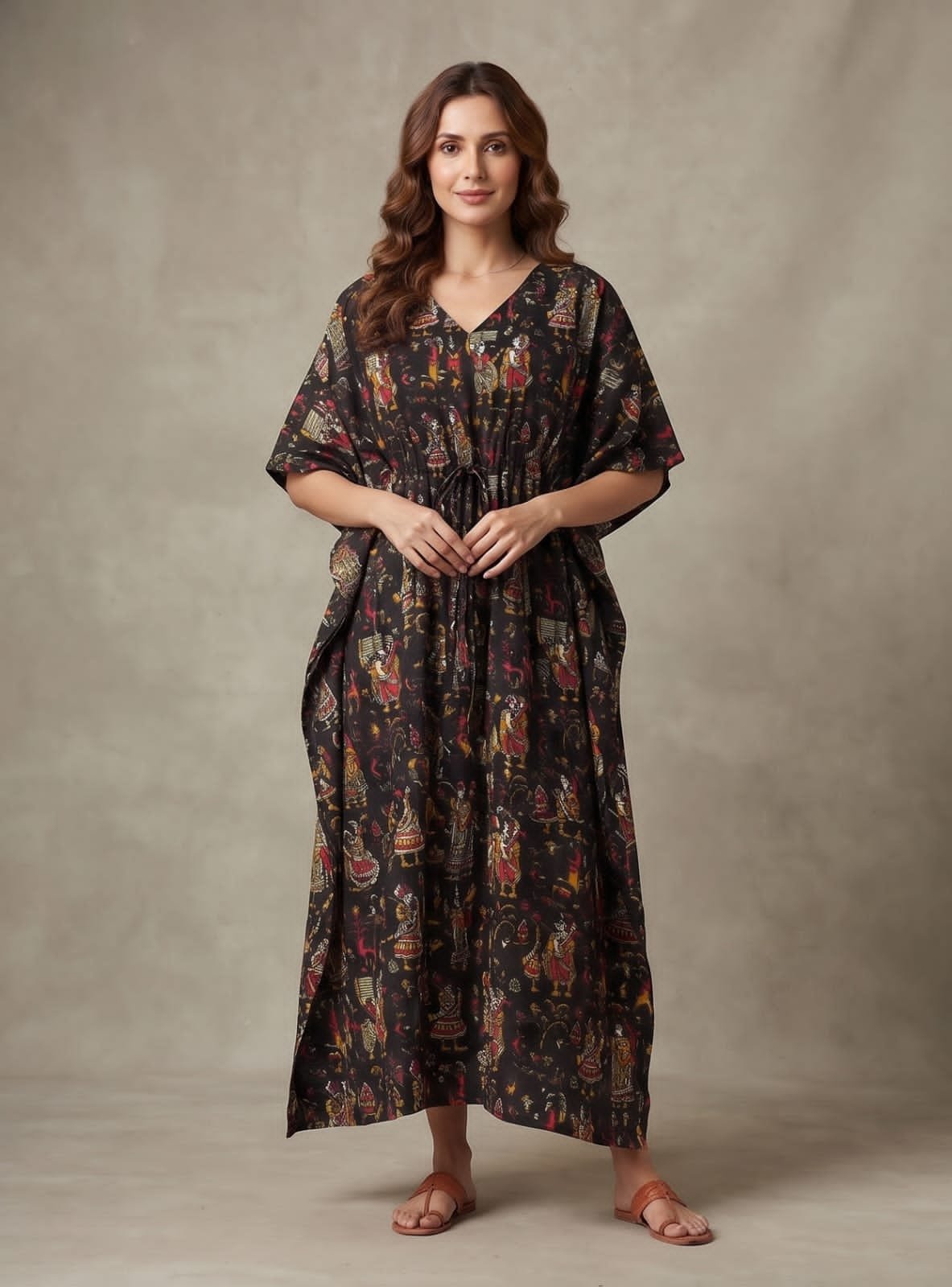 Cotton Printed Long Kaftan