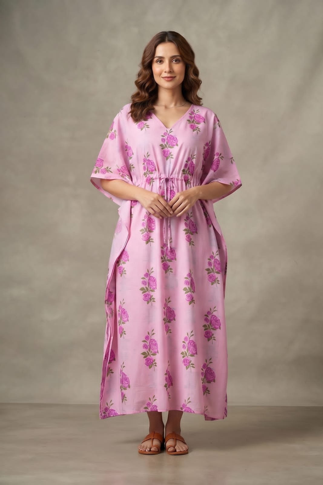 Cotton Printed Long Kaftan