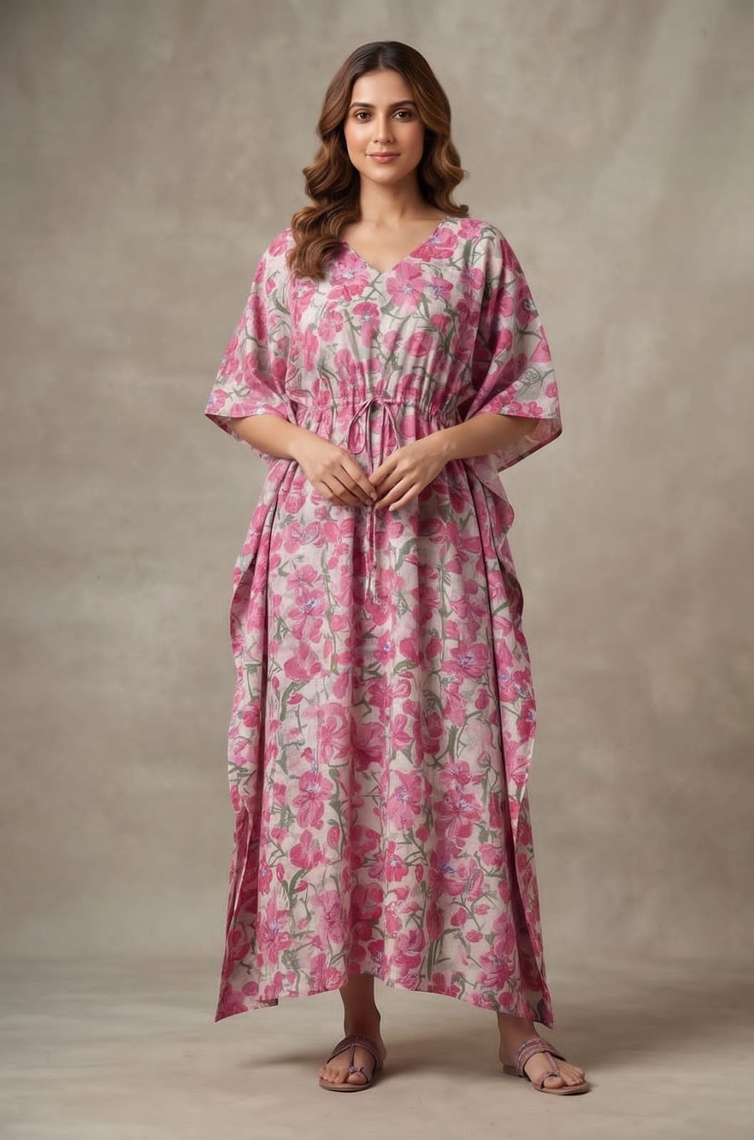 Cotton Printed Long Kaftan