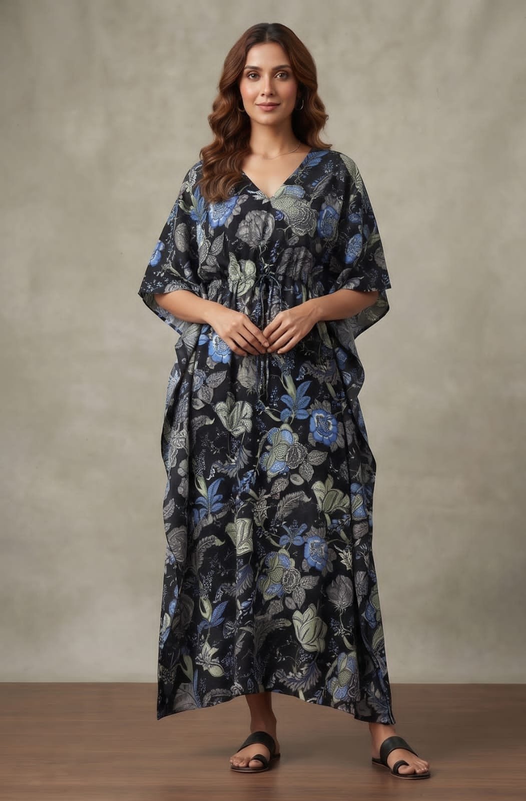 Cotton Printed Long Kaftan